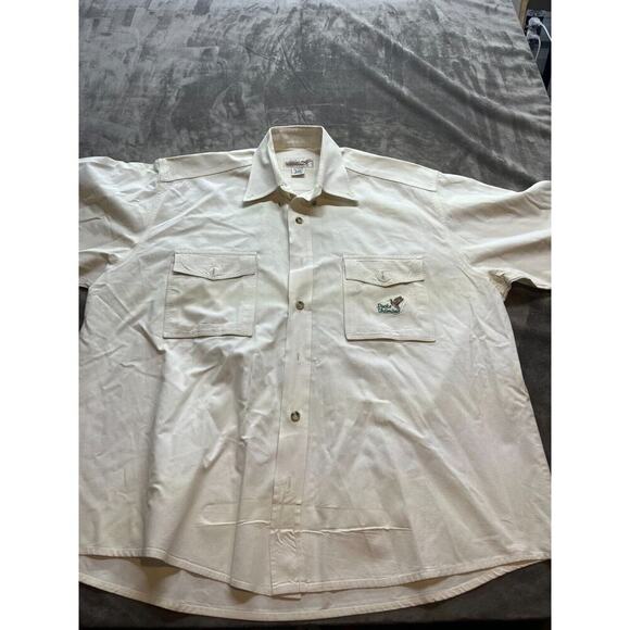 Ducks Unlimited Leader In Wetland Conservation Beige Button Men’s Large‎ - Picture 1 of 6